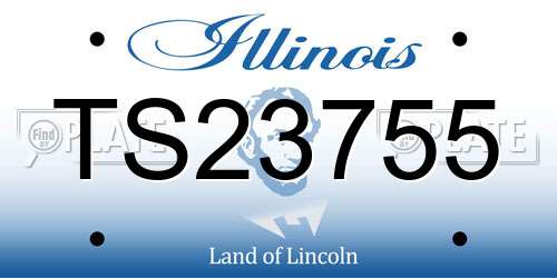 TS23755 Illinois License Plate