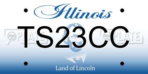 TS23CC Illinois License Plate