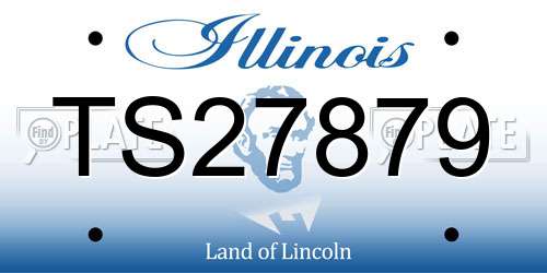 TS27879 Illinois License Plate