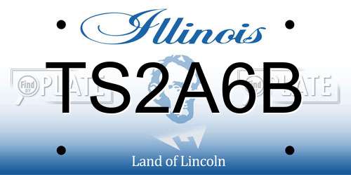 TS2A6B Illinois License Plate