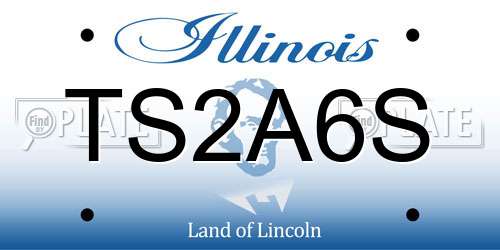 TS2A6S Illinois License Plate