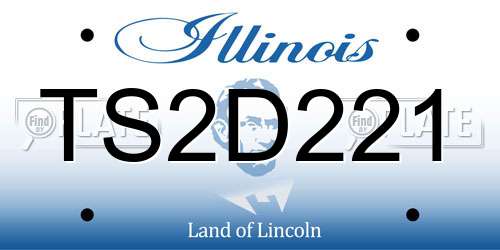 TS2D221 Illinois License Plate