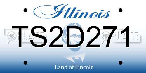 TS2D271 Illinois License Plate
