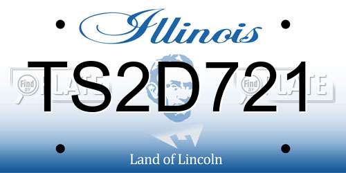 TS2D721 Illinois License Plate