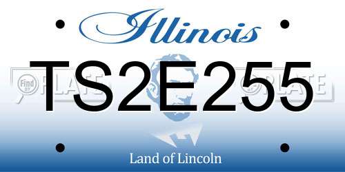 TS2E255 Illinois License Plate