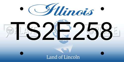 TS2E258 Illinois License Plate