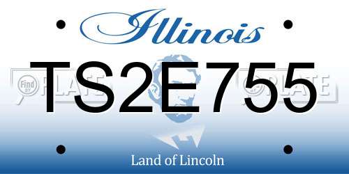 TS2E755 Illinois License Plate