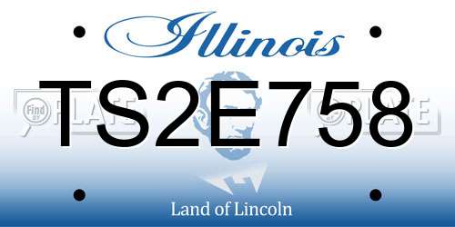 TS2E758 Illinois License Plate