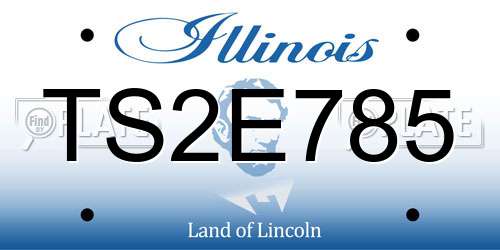 TS2E785 Illinois License Plate