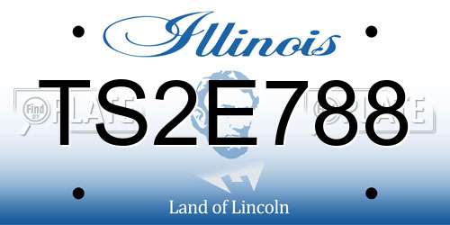 TS2E788 Illinois License Plate