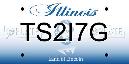 TS2I7G Illinois License Plate