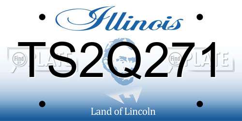TS2Q271 Illinois License Plate