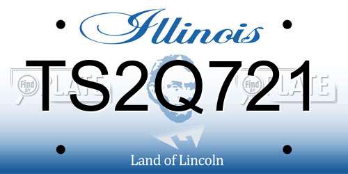 TS2Q721 Illinois License Plate