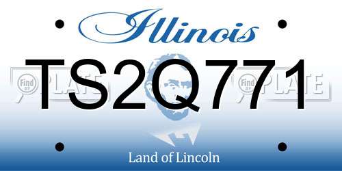 TS2Q771 Illinois License Plate