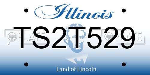 TS2T529 Illinois License Plate