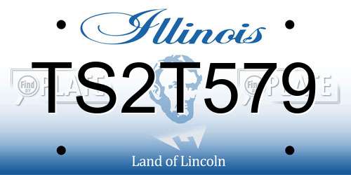TS2T579 Illinois License Plate