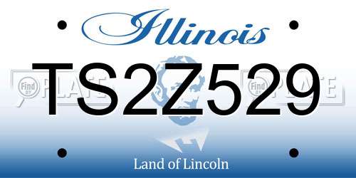 TS2Z529 Illinois License Plate
