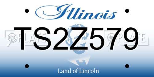 TS2Z579 Illinois License Plate