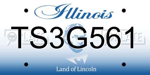 TS3G561 Illinois License Plate