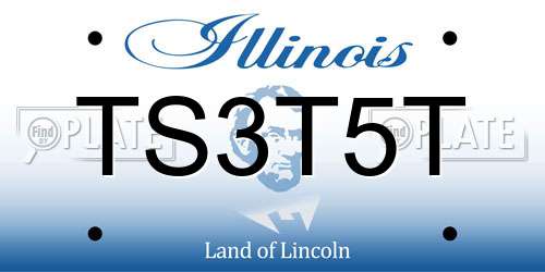 TS3T5T Illinois License Plate