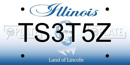 TS3T5Z Illinois License Plate