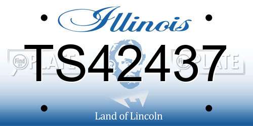 TS42437 Illinois License Plate