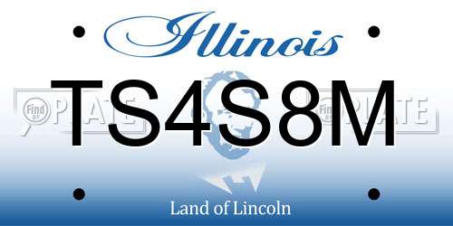 TS4S8M Illinois License Plate