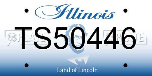 TS50446 Illinois License Plate