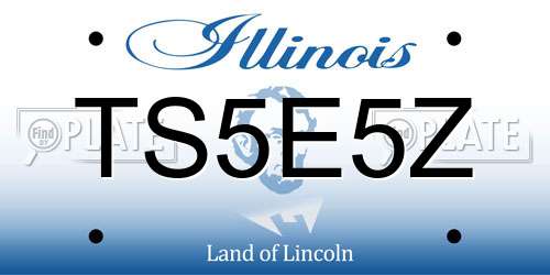 TS5E5Z Illinois License Plate
