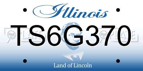 TS6G370 Illinois License Plate