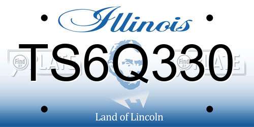 TS6Q330 Illinois License Plate