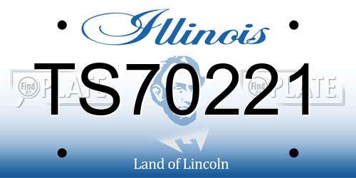 TS70221 Illinois License Plate