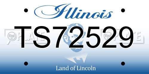 TS72529 Illinois License Plate