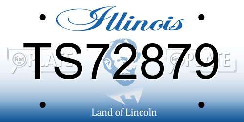 TS72879 Illinois License Plate