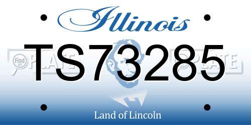 TS73285 Illinois License Plate