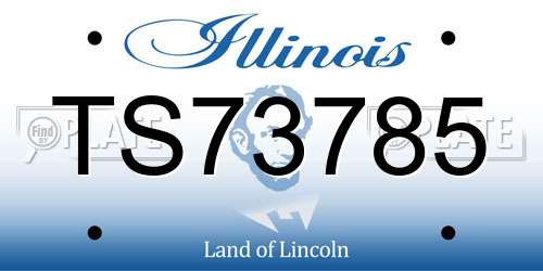 TS73785 Illinois License Plate