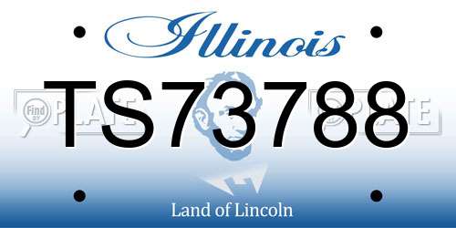 TS73788 Illinois License Plate