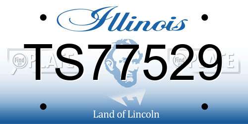TS77529 Illinois License Plate