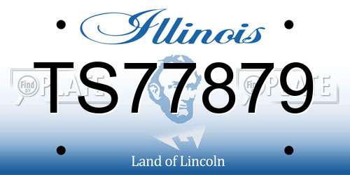 TS77879 Illinois License Plate