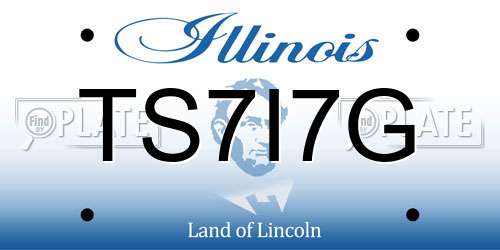 TS7I7G Illinois License Plate