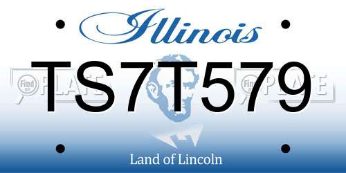 TS7T579 Illinois License Plate