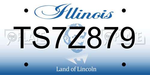 TS7Z879 Illinois License Plate