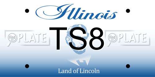 TS8 Illinois License Plate