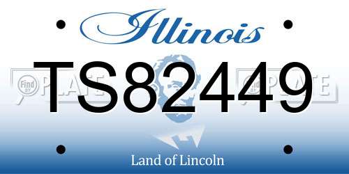 TS82449 Illinois License Plate
