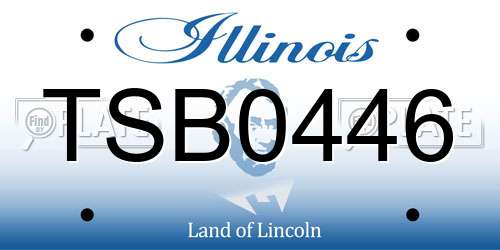 TSB0446 Illinois License Plate