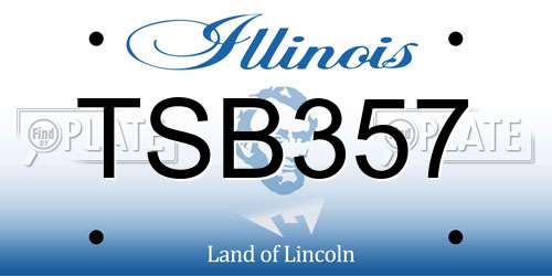 TSB357 Illinois License Plate