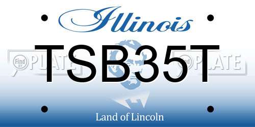 TSB35T Illinois License Plate