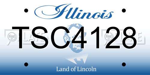 TSC4128 Illinois License Plate