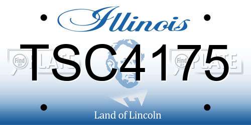 TSC4175 Illinois License Plate