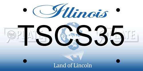 TSCS35 Illinois License Plate
